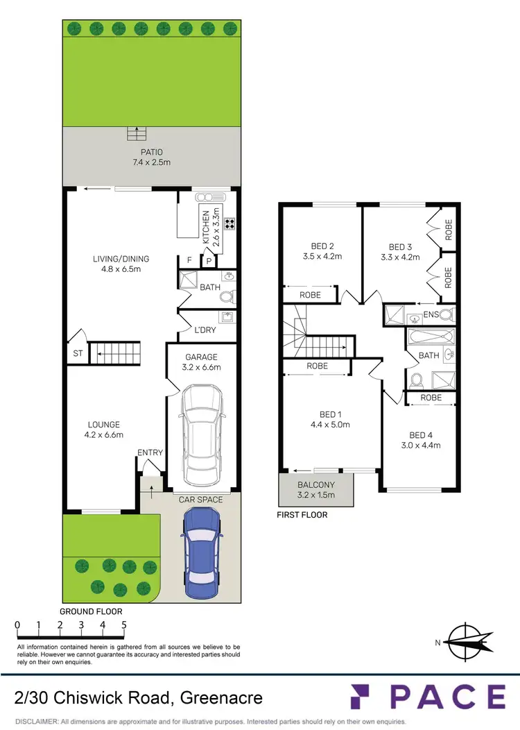 Floorplan of Homely townhouse listing, 2/30 Chiswick Road, Greenacre NSW 2190