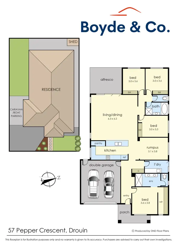 Floorplan of Homely house listing, 57 Pepper Crescent, Drouin VIC 3818