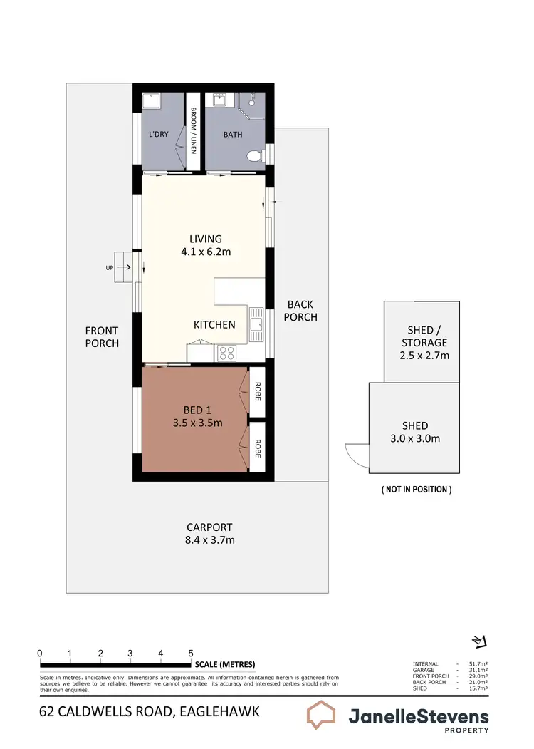 Floorplan of Homely house listing, 62 Caldwells Road, Eaglehawk VIC 3556