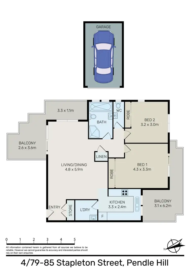 Floorplan of Homely apartment listing, 4/79-85 Stapleton Street, Pendle Hill NSW 2145