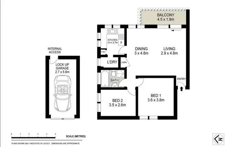 Floorplan of Homely unit listing, 5/9 Burne Avenue, Dee Why NSW 2099