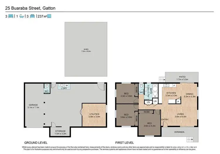 Floorplan of Homely house listing, 25 Buaraba Street, Gatton QLD 4343