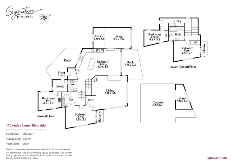 Floorplan of Homely house listing, 17 Cynthia Court, Riverside TAS 7250