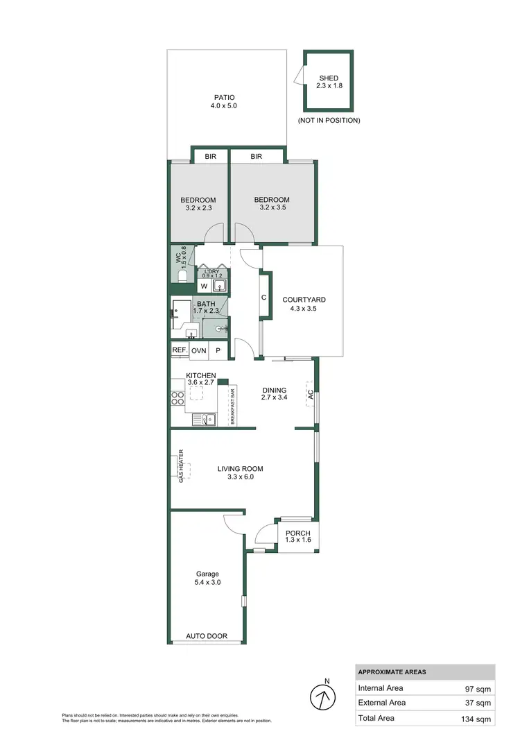 Floorplan of Homely unit listing, 2/47 Russell Street, Glenelg North SA 5045
