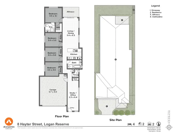Floorplan of Homely house listing, 8 Hayter Street, Logan Reserve QLD 4133