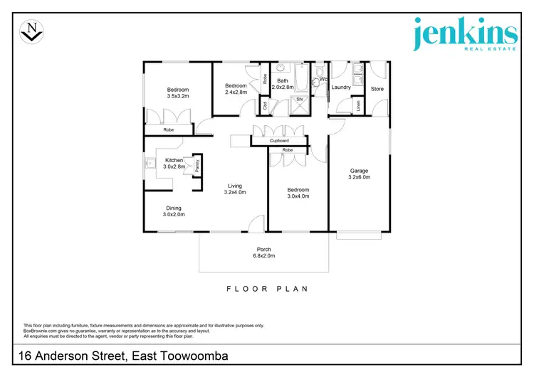 Floorplan of Homely house listing, 16 Anderson Street, East Toowoomba QLD 4350