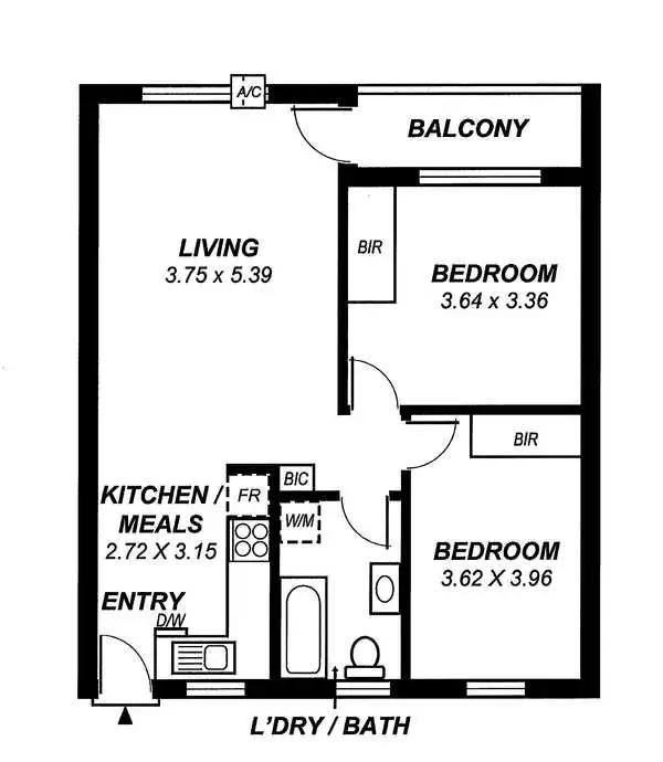 Floorplan of Homely unit listing, 15/147 Stephen Terrace, Walkerville SA 5081