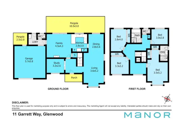Floorplan of Homely house listing, 11 Garrett Way, Glenwood NSW 2768