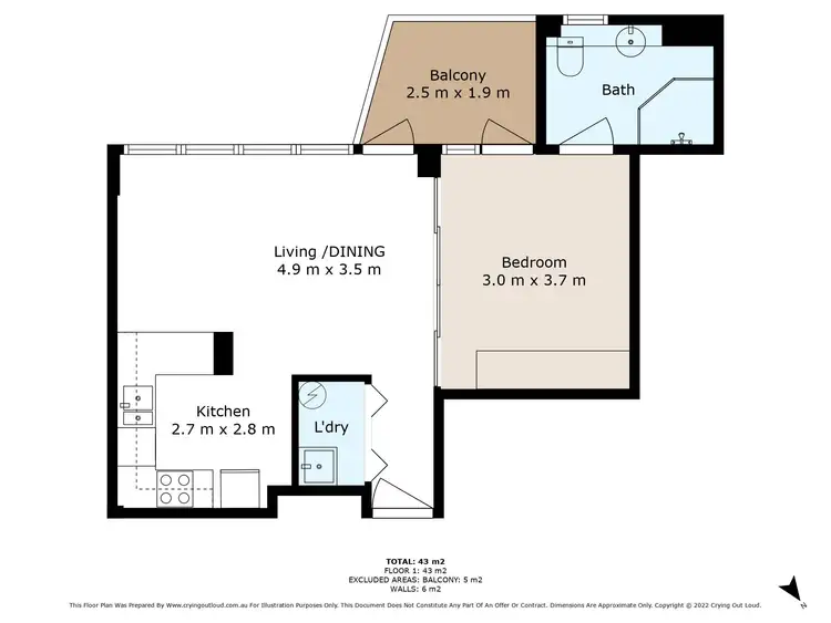 Floorplan of Homely apartment listing, 14/107 Darling Point Road, Darling Point NSW 2027