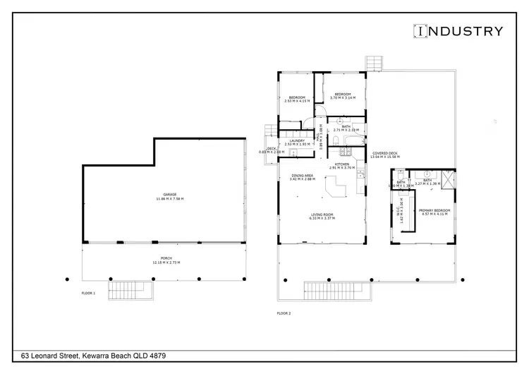 Floorplan of Homely house listing, 63 Leonard Street, Kewarra Beach QLD 4879