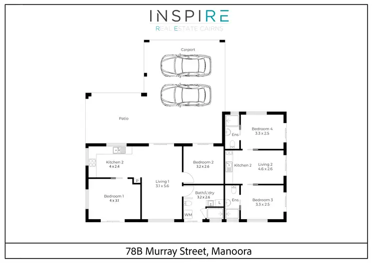 Floorplan of Homely house listing, 78B Murray Street, Manoora QLD 4870