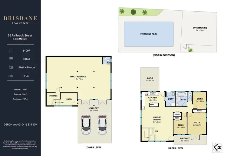 Floorplan of Homely house listing, 26 Fallbrook Street, Kenmore QLD 4069