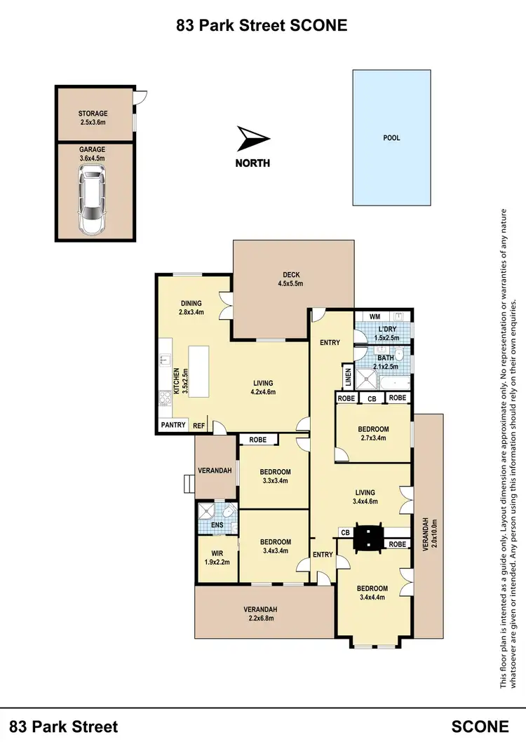 Floorplan of Homely house listing, 83 Park Street, Scone NSW 2337