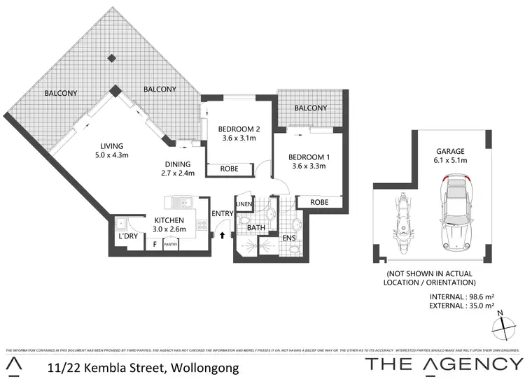 Floorplan of Homely apartment listing, 11/22 Kembla Street, Wollongong NSW 2500