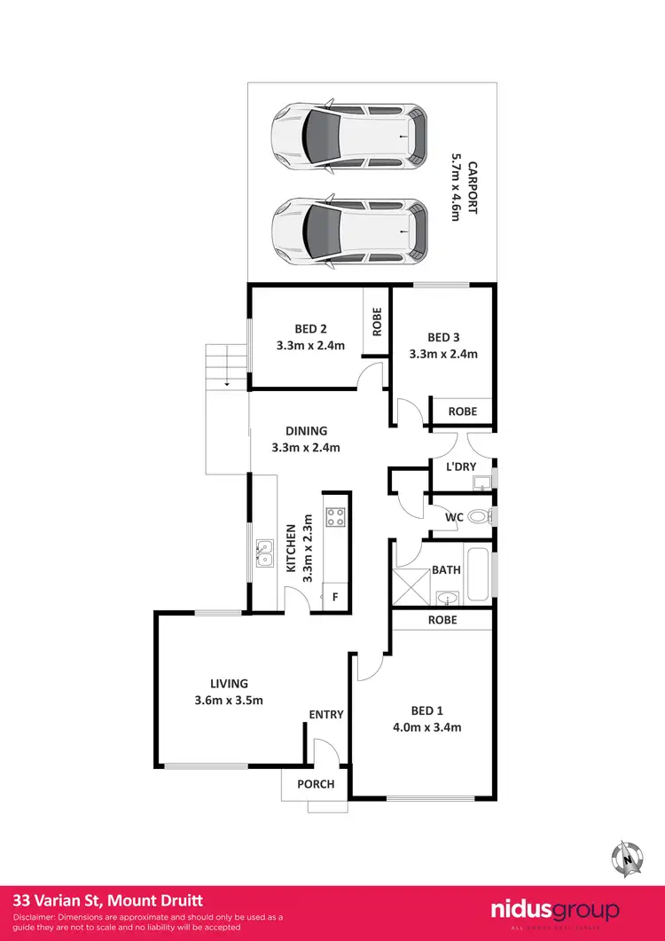 Floorplan of Homely house listing, 33 Varian Street, Mount Druitt NSW 2770