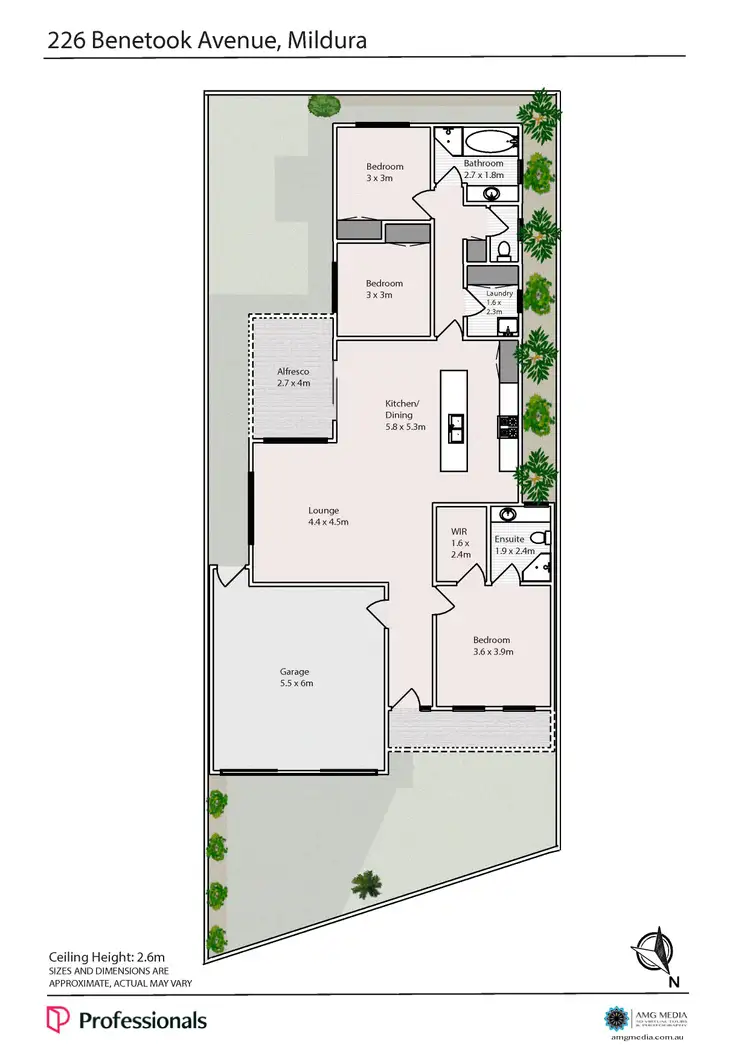 Floorplan of Homely unit listing, 226 Benetook Avenue, Mildura VIC 3500