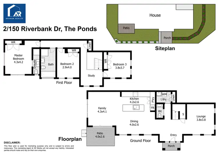 Floorplan of Homely house listing, 2/150 Riverbank Drive, The Ponds NSW 2769