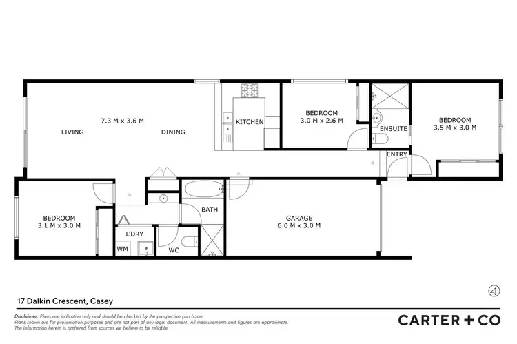 Floorplan of Homely house listing, 17 Dalkin Crescent, Casey ACT 2913