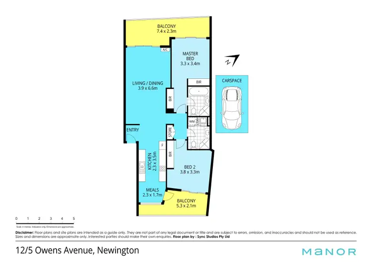 Floorplan of Homely unit listing, 12/5 Owens Avenue, Newington NSW 2127