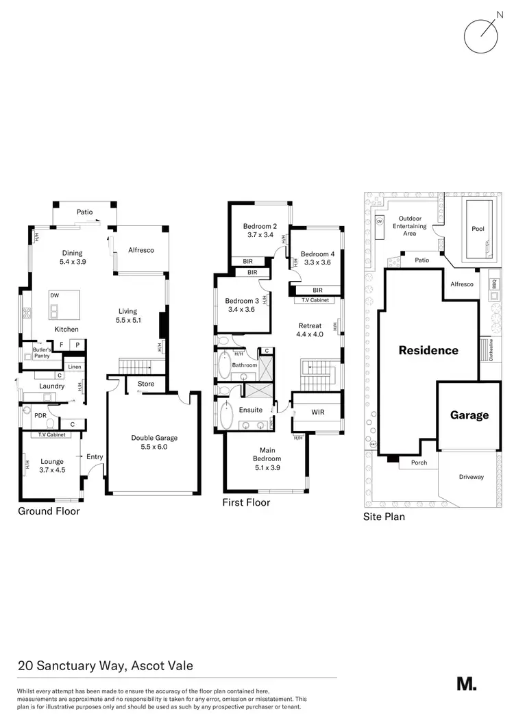 Floorplan of Homely house listing, 20 Sanctuary Way, Ascot Vale VIC 3032