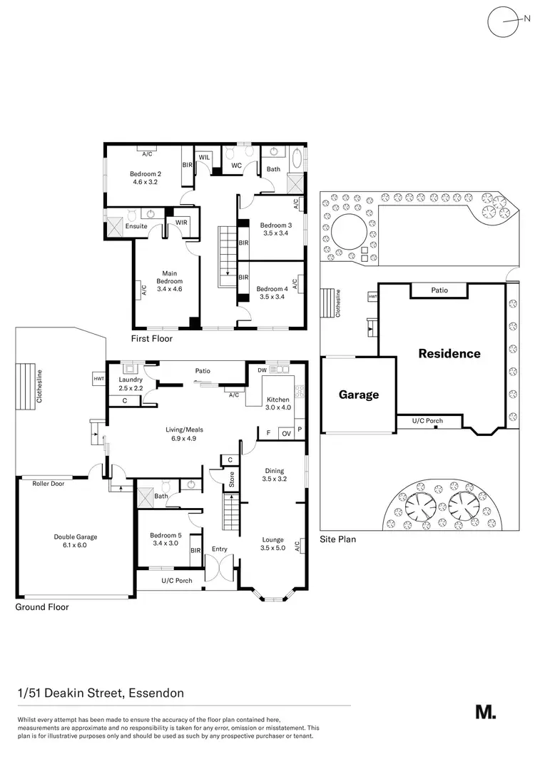 Floorplan of Homely house listing, 1/51 Deakin Street, Essendon VIC 3040