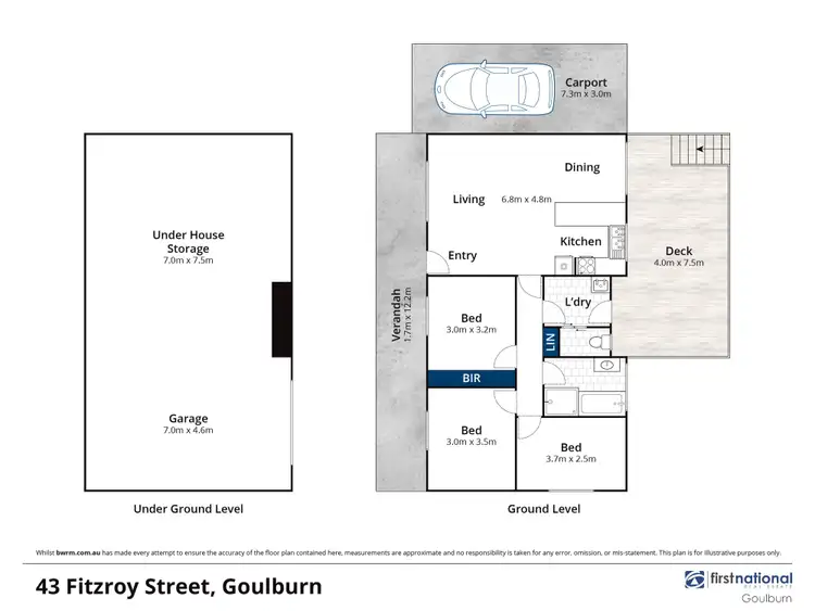 Floorplan of Homely house listing, 43 Fitzroy Street, Goulburn NSW 2580