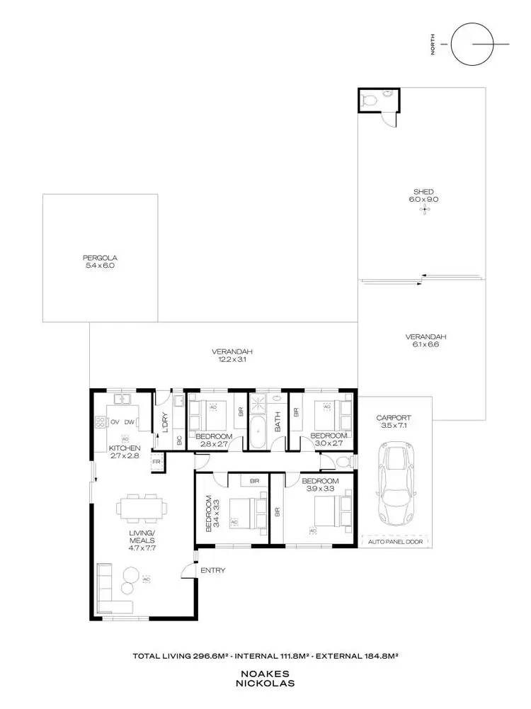 Floorplan of Homely house listing, 33 Valley Road, Highbury SA 5089