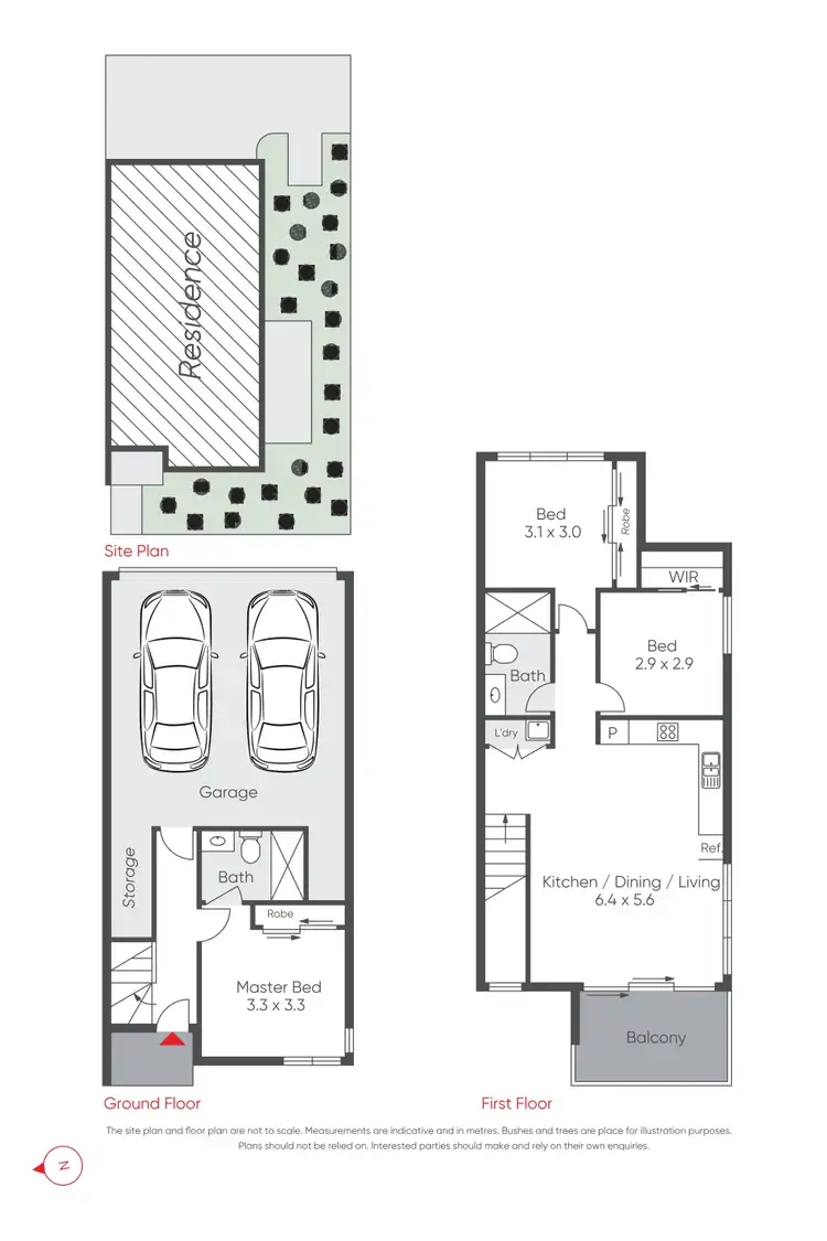 Floorplan of Homely townhouse listing, 1/1 Timbarra Parkway, Wollert VIC 3750