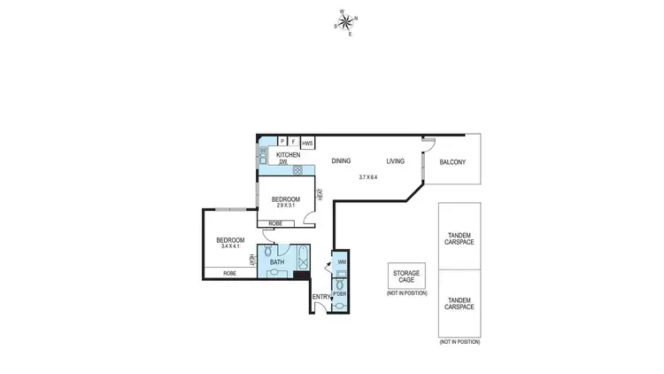 Floorplan of Homely apartment listing, 20/86 Burnley Street, Richmond VIC 3121