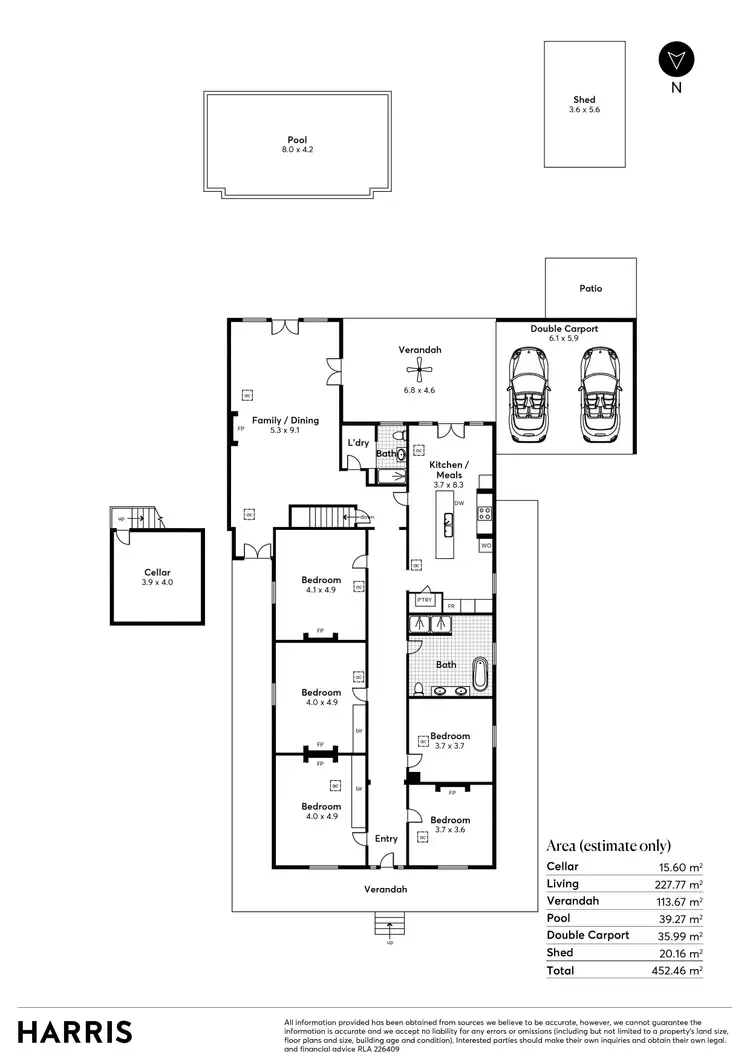 Floorplan of Homely house listing, 20 Ellis Street, Magill SA 5072