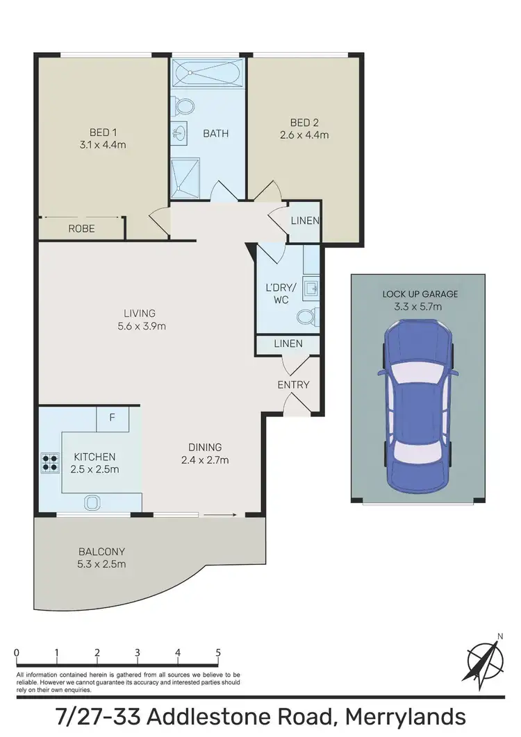 Floorplan of Homely unit listing, 7/27-33 Addlestone Road, Merrylands NSW 2160