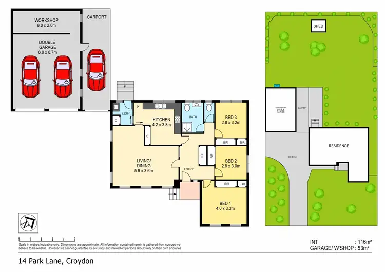 Floorplan of Homely house listing, 14 Park Lane, Croydon VIC 3136