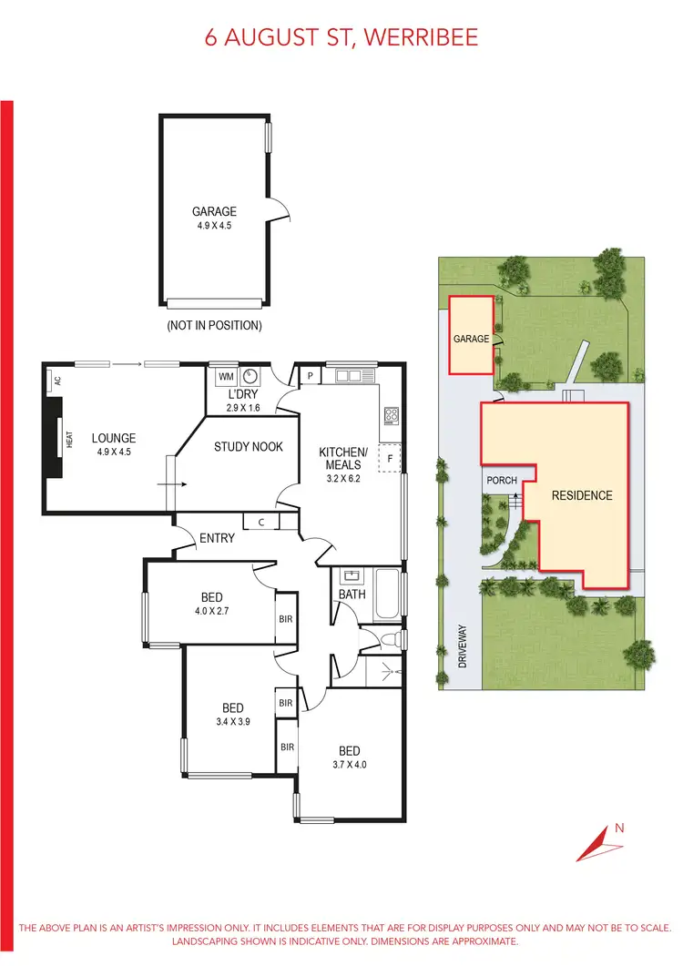 Floorplan of Homely house listing, 6 August Street, Werribee VIC 3030