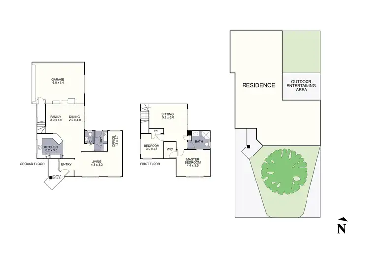 Floorplan of Homely townhouse listing, 2/58-62 Glen Dhu Road, Kilsyth VIC 3137