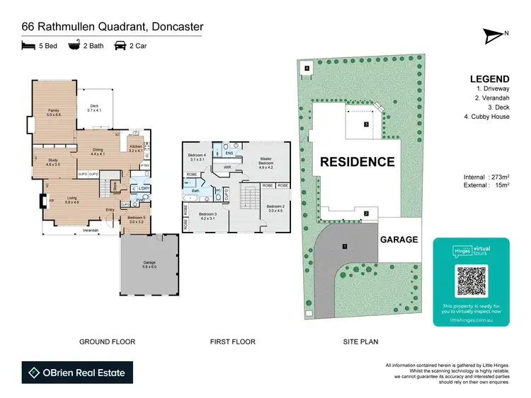 Floorplan of Homely house listing, 66 Rathmullen Quad, Doncaster VIC 3108