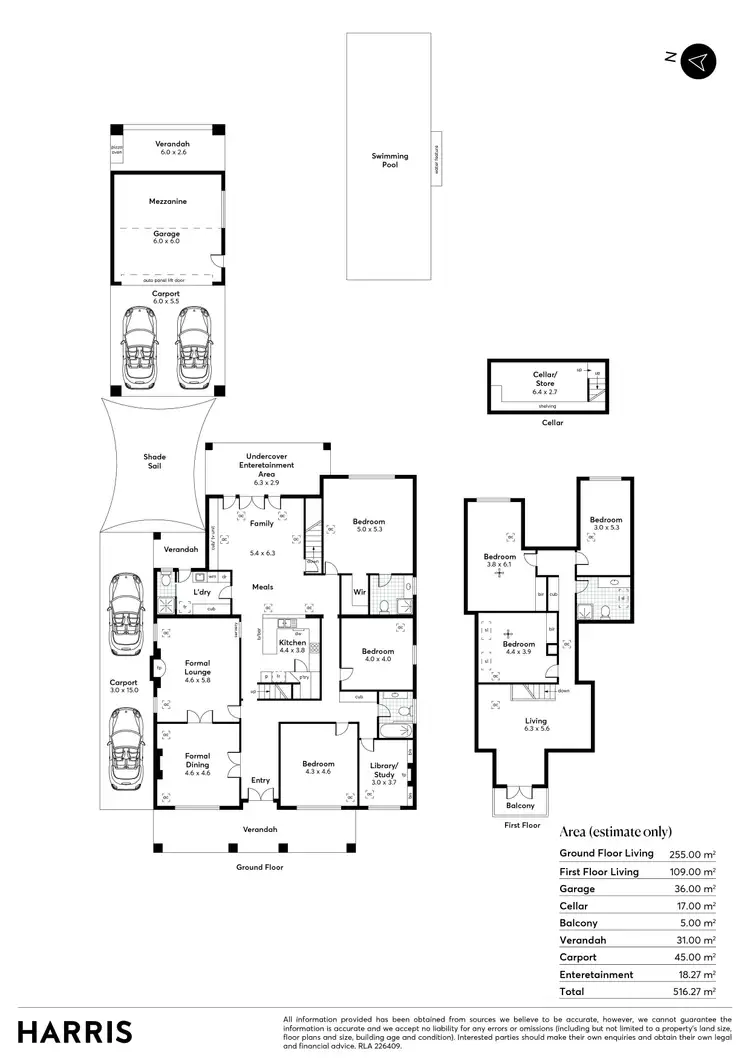 Floorplan of Homely house listing, 1 Baulderstone Road, Myrtle Bank SA 5064