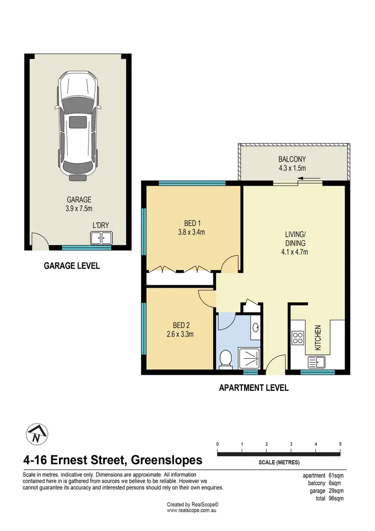 Floorplan of Homely unit listing, 4/16 Ernest Street, Greenslopes QLD 4120