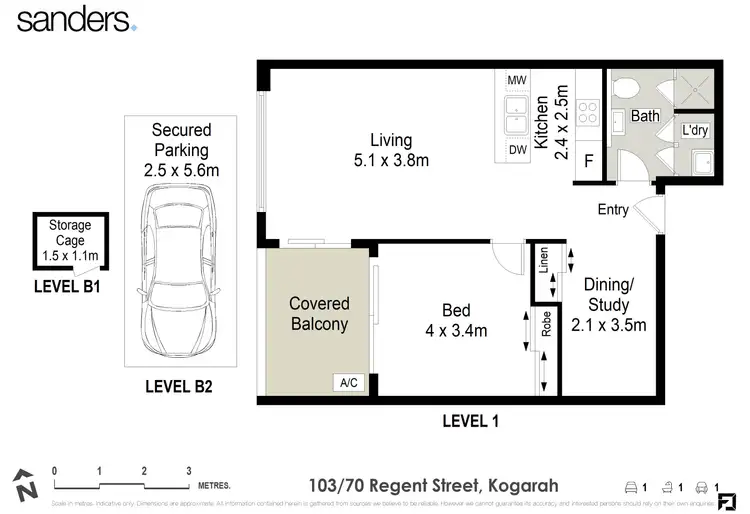 Floorplan of Homely unit listing, 103/70 Regent Street, Kogarah NSW 2217