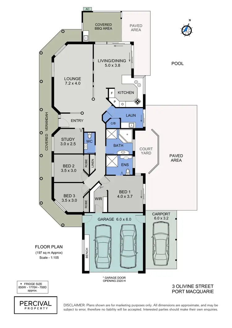 Floorplan of Homely house listing, 3 Olivine Street, Port Macquarie NSW 2444