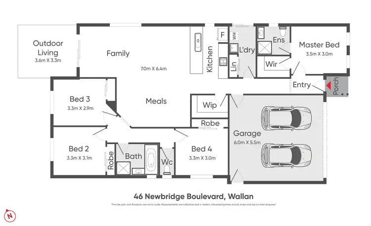 Floorplan of Homely house listing, 46 Newbridge Boulevard, Wallan VIC 3756