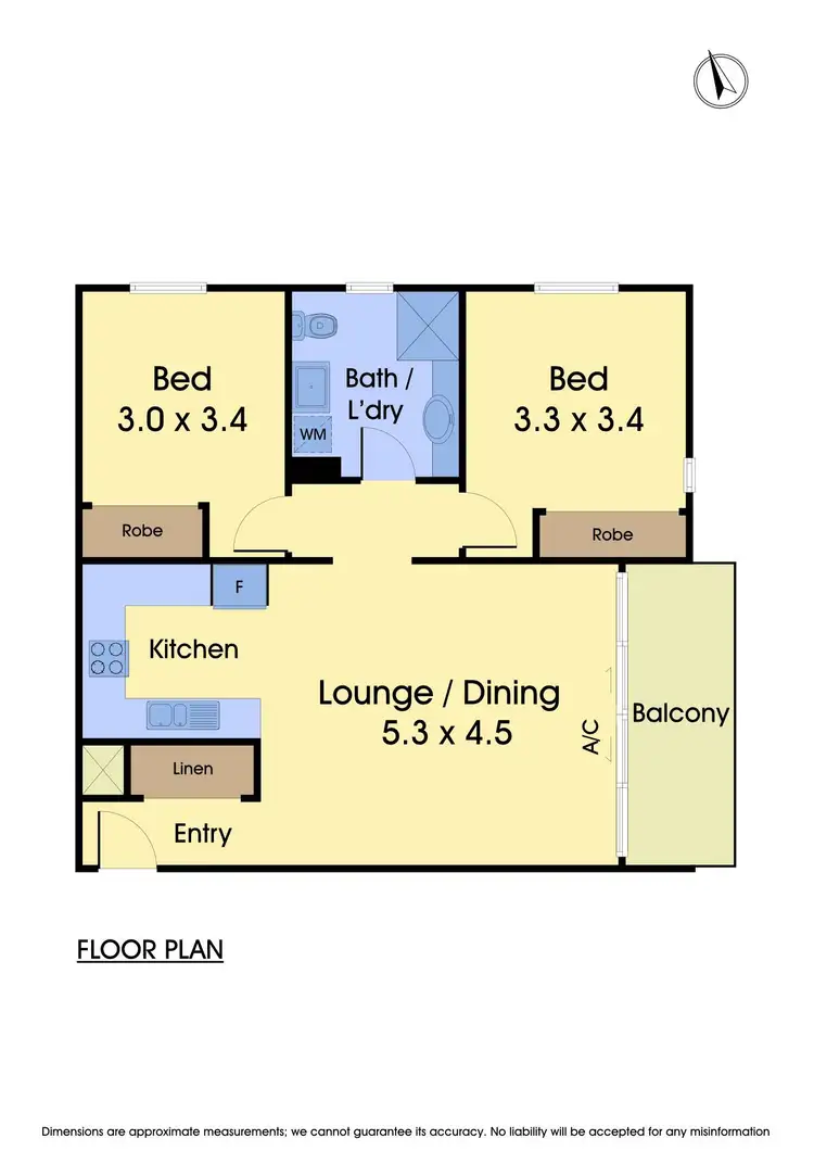 Floorplan of Homely apartment listing, 203/40 Rowell Drive, Mernda VIC 3754