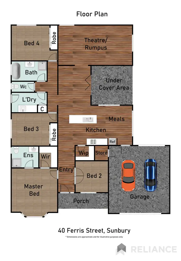 Floorplan of Homely house listing, 40 Ferris Street, Sunbury VIC 3429