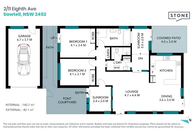 Floorplan of Homely villa listing, 2/11 Eighth Avenue, Sawtell NSW 2452