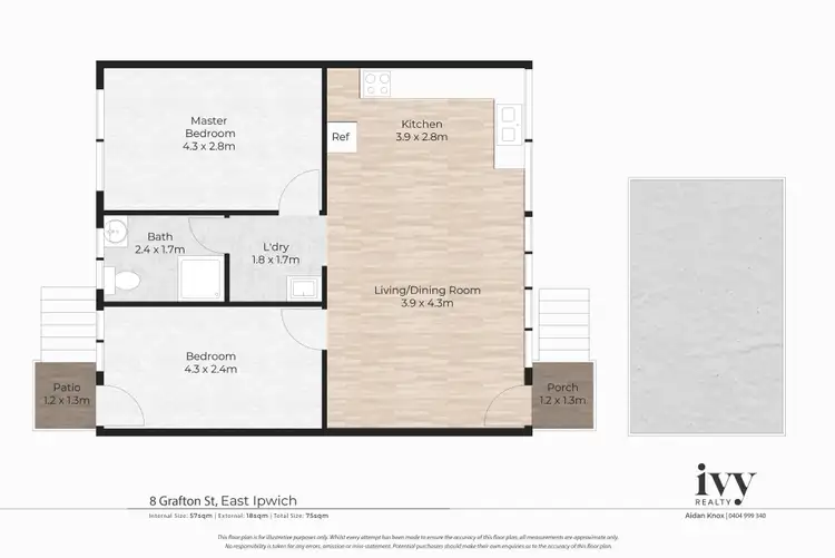 Floorplan of Homely block of units listing, 8 Grafton Street, East Ipswich QLD 4305