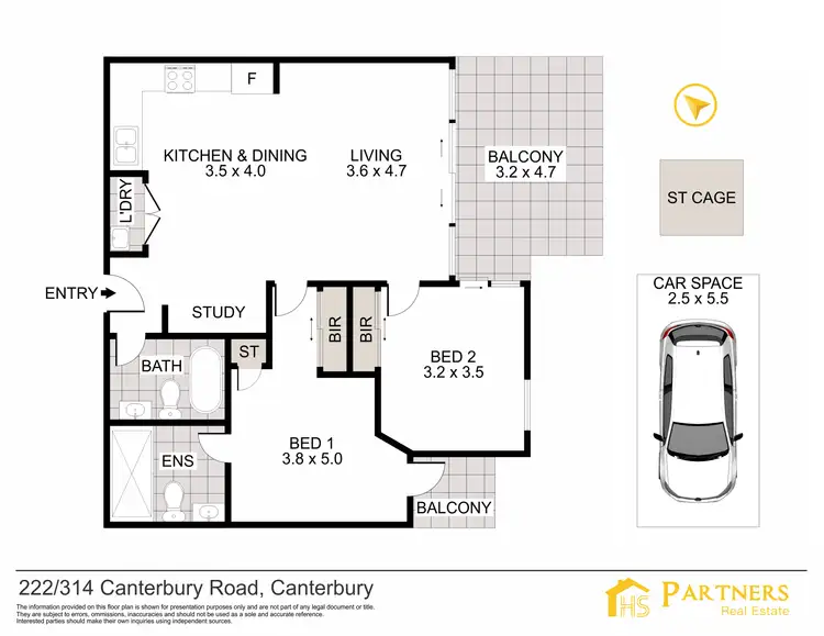 Floorplan of Homely apartment listing, 222/314 Canterbury Road, Canterbury NSW 2193