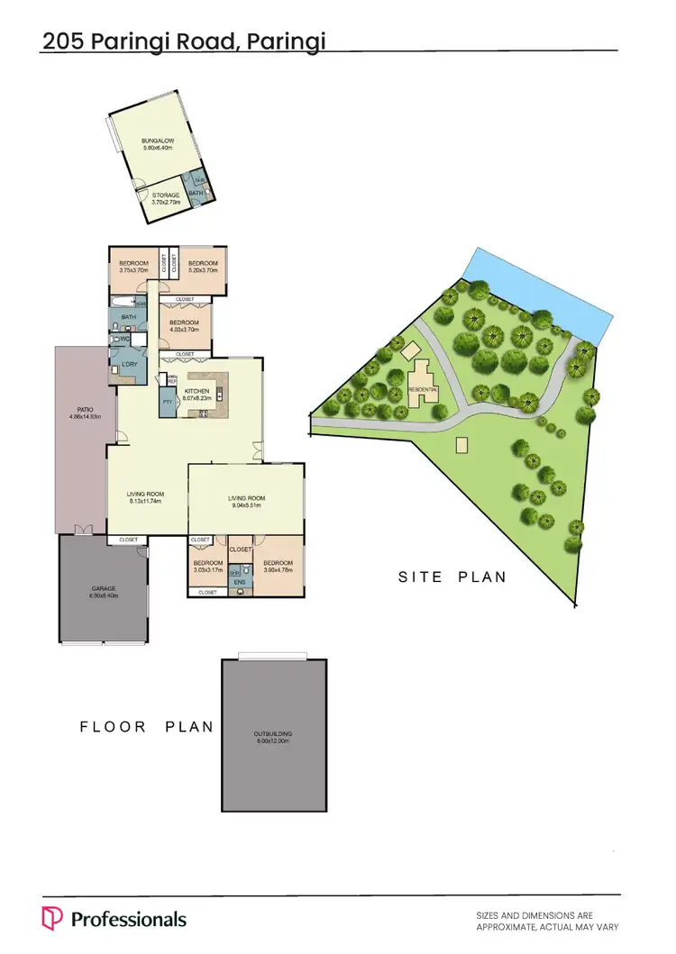 Floorplan of Homely house listing, 205 Paringi Road, Paringi Via, Monak NSW 2738