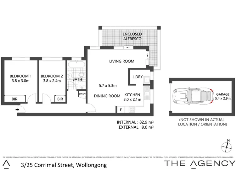 Floorplan of Homely apartment listing, 3/25 Corrimal Street, Wollongong NSW 2500