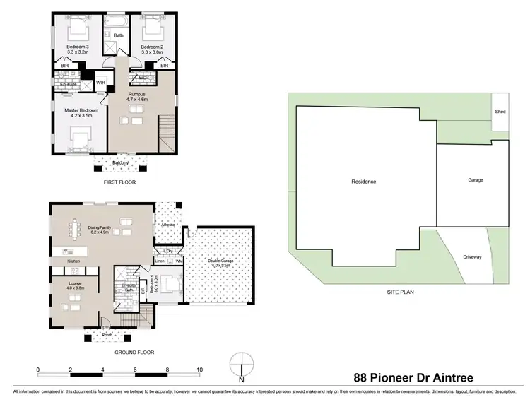 Floorplan of Homely house listing, 88 Pioneer Drive, Aintree VIC 3336