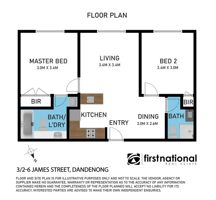 Floorplan of Homely apartment listing, 3/2-6 James Street, Dandenong VIC 3175