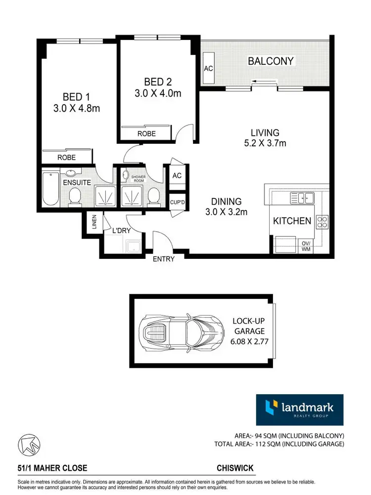 Floorplan of Homely apartment listing, 51/1 Maher Close, Chiswick NSW 2046